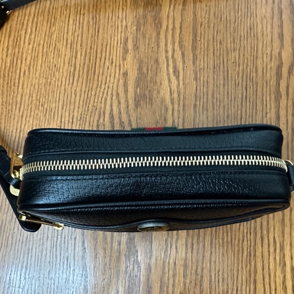 COPY - GUCCI Black Leather Mini Ophidia Crossbody Bag - Picture 4 of 8